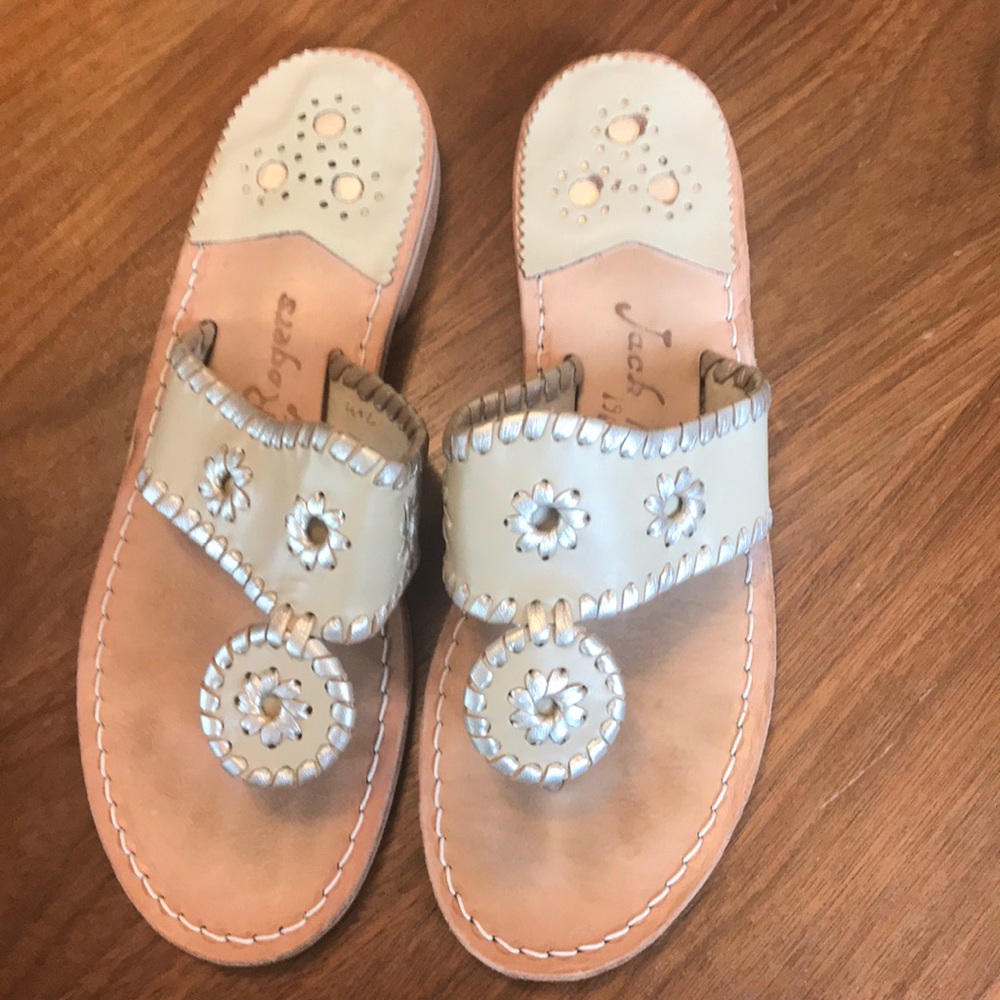 Jack Rogers Dakota tan sandals leather 7 medium